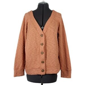 Vince Camuto Two Textured Cardigan‎ Women's XL Button Front V-Neck Long Sleeve